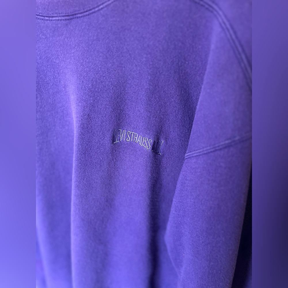 Vintage Levi's Purple Men's Sweater - Picture 2 of 5